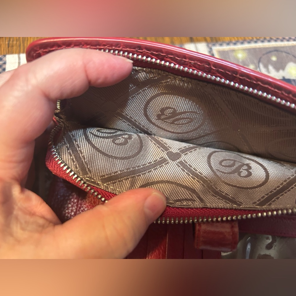 Brighton Red Embossed Wallet - Picture 3 of 6